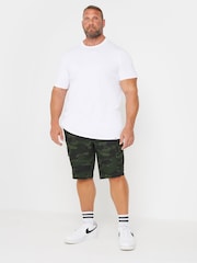 BadRhino Big & Tall Green Camo Cargo Shorts - Image 1 of 4