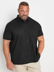 BadRhino Big & Tall Black Stretch Short Sleeve Shirt - Image 1 of 3