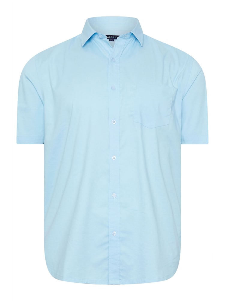 BadRhino Big & Tall Blue Stretch Short Sleeve Shirt - Image 2 of 3