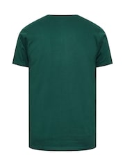 BadRhino Big & Tall Green 100% Cotton Vintage Motors T-Shirt - Image 4 of 4