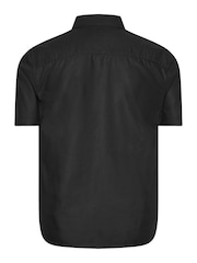 BadRhino Big & Tall Black Premium Short Sleeve Oxford 100% Cotton Shirt - Image 3 of 3
