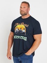 BadRhino Big & Tall Blue Great Outdoors 100% Cotton T-Shirt - Image 1 of 3