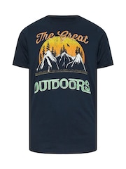 BadRhino Big & Tall Blue Great Outdoors 100% Cotton T-Shirt - Image 2 of 3