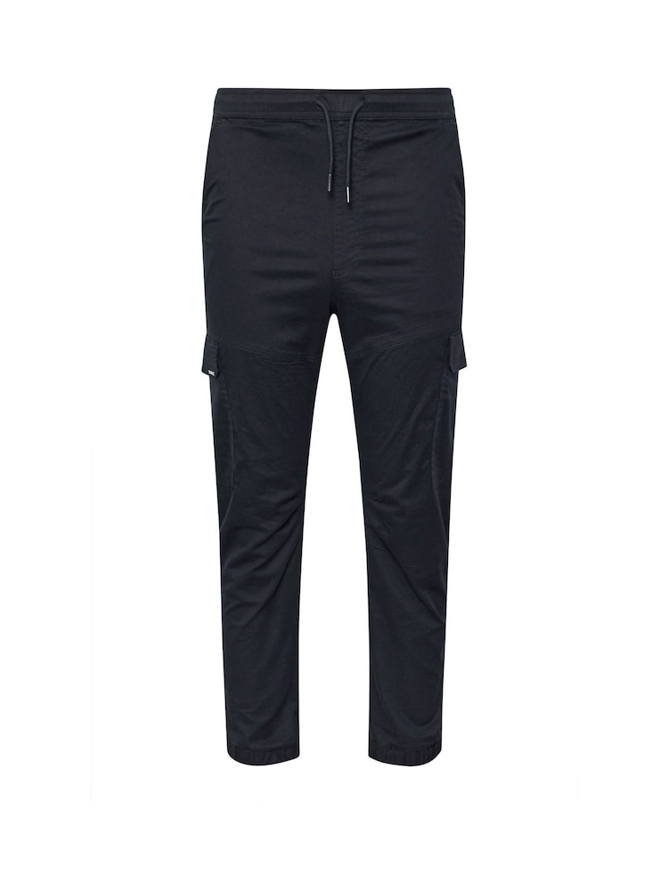 BadRhino Big & Tall Blue Cuffed Cargo Trousers - Image 3 of 4