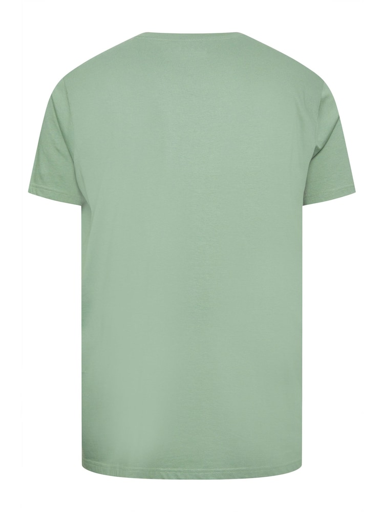 BadRhino Big & Tall Green 100% Cotton Nevada T-Shirt - Image 3 of 3