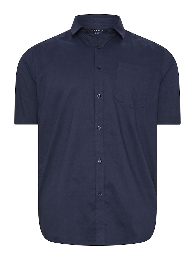 BadRhino Big & Tall Blue Stretch Short Sleeve Shirt - Image 2 of 3