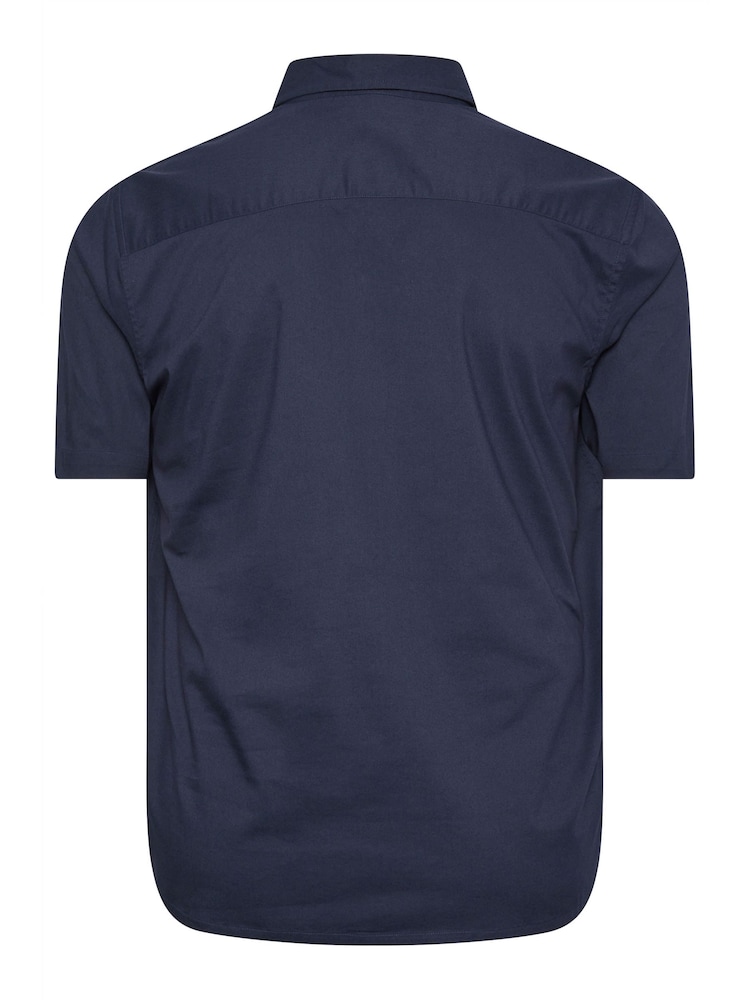 BadRhino Big & Tall Blue Stretch Short Sleeve Shirt - Image 3 of 3