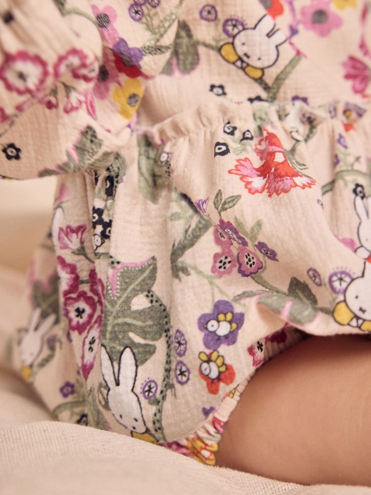 Večkrat natisnjeno - 100% Cotton Miffy Baby Romper - Slika 5 iz 5