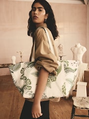 Verde cu flori - Geanta de plaja Cath Kidston - Imaginea 1 din 5
