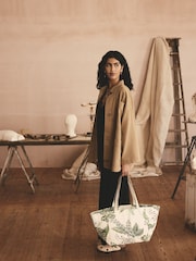Verde cu flori - Geanta de plaja Cath Kidston - Imaginea 2 din 5