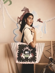 Cath Kidston Pink Swan Beach Bag - Image 1 of 5