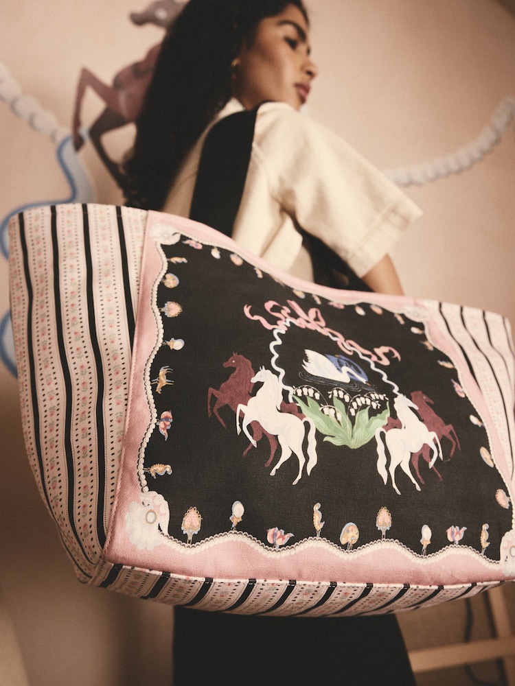 Cath Kidston Pink Swan Beach Bag - Image 4 of 5