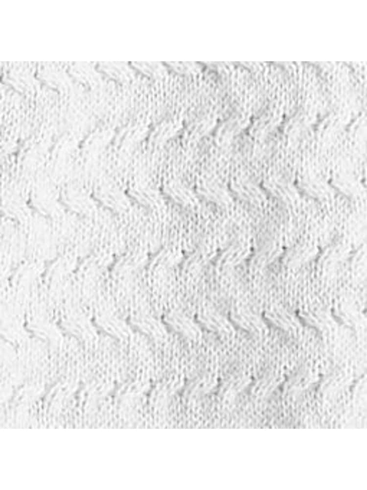 Light Grey Short Sleeves 100% Cotton Textured Button Through Jumper - Image 4 of 4