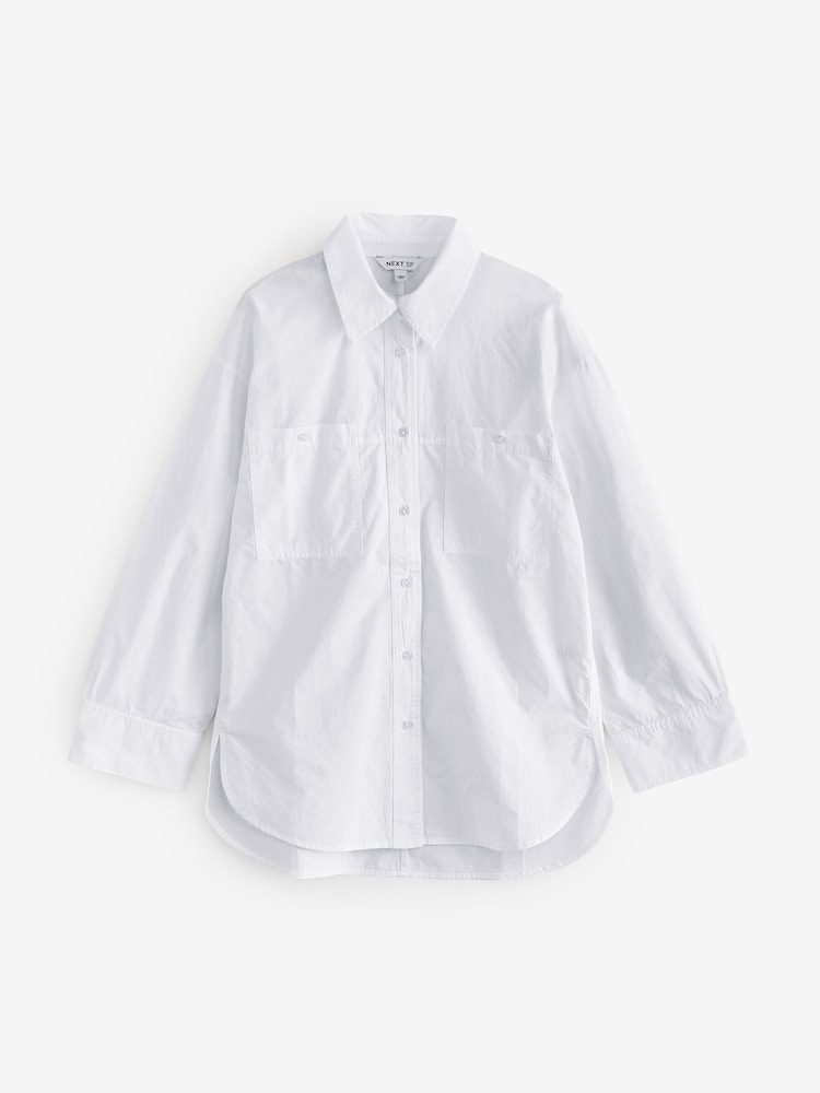 White Poplin Relax Blouse - Image 1 of 1