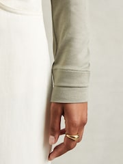 Reiss Sage Brady Jersey V-Neck Top - Image 4 of 6