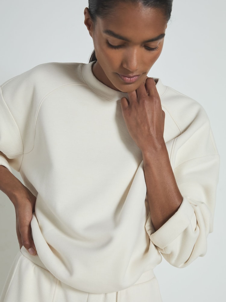 Reiss Dylan Soft-Touch Sweatshirt With Wool - Image 1 of 5