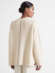 Reiss Ivory Eloise Atelier Buttoned Wool and Cashmere Jumper - Image 4 of 6