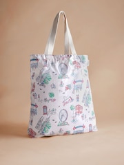 Cath Kidston Ecru Lovely London Foldaway Tote Bag - Image 1 of 4