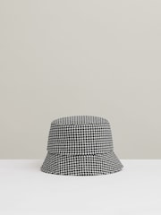 Reiss Rosa Wool Dogtooth Bucket klobuki in kape; pokrivala - Slika 3 iz 4