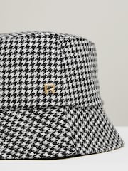Reiss Rosa Wool Dogtooth Bucket klobuki in kape; pokrivala - Slika 4 iz 4