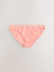 Pastel High Leg Logo Knickers 4 Pack - Image 3 of 7