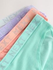 Pastel High Leg Logo Knickers 4 Pack - Image 6 of 7