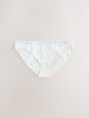 Pastel High Leg Cotton Logo Knickers 4 Pack - Image 9 of 11