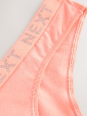 Pastel Tones Thong Logo Knickers 4 Pack - Image 10 of 10