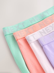 Pastel Tone Full Brief Logo Knickers 4 Pack - Image 11 of 12