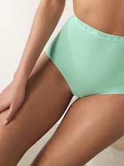 Pastel Tone Full Brief Logo Knickers 4 Pack - Image 4 of 12