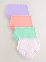 Pastel Tone Full Brief Logo Knickers 4 Pack - Image 6 of 12