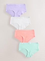 Pastel Short Logo Knickers 4 Pack - Image 4 of 10