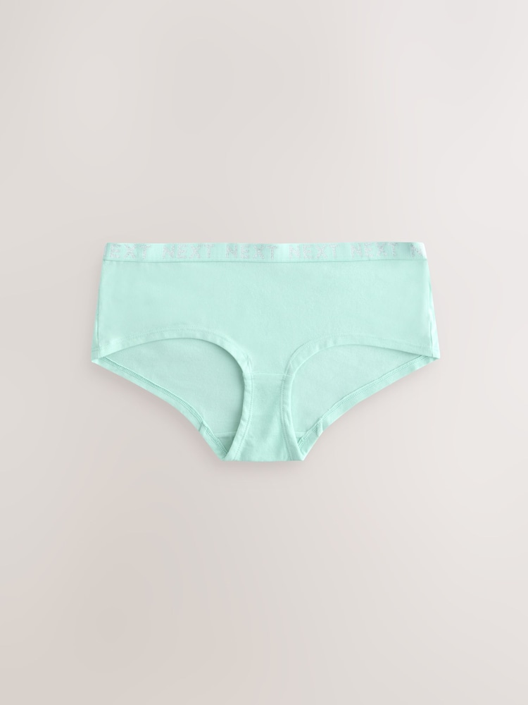 Pastel Short Logo Knickers 4 Pack - Image 5 of 10