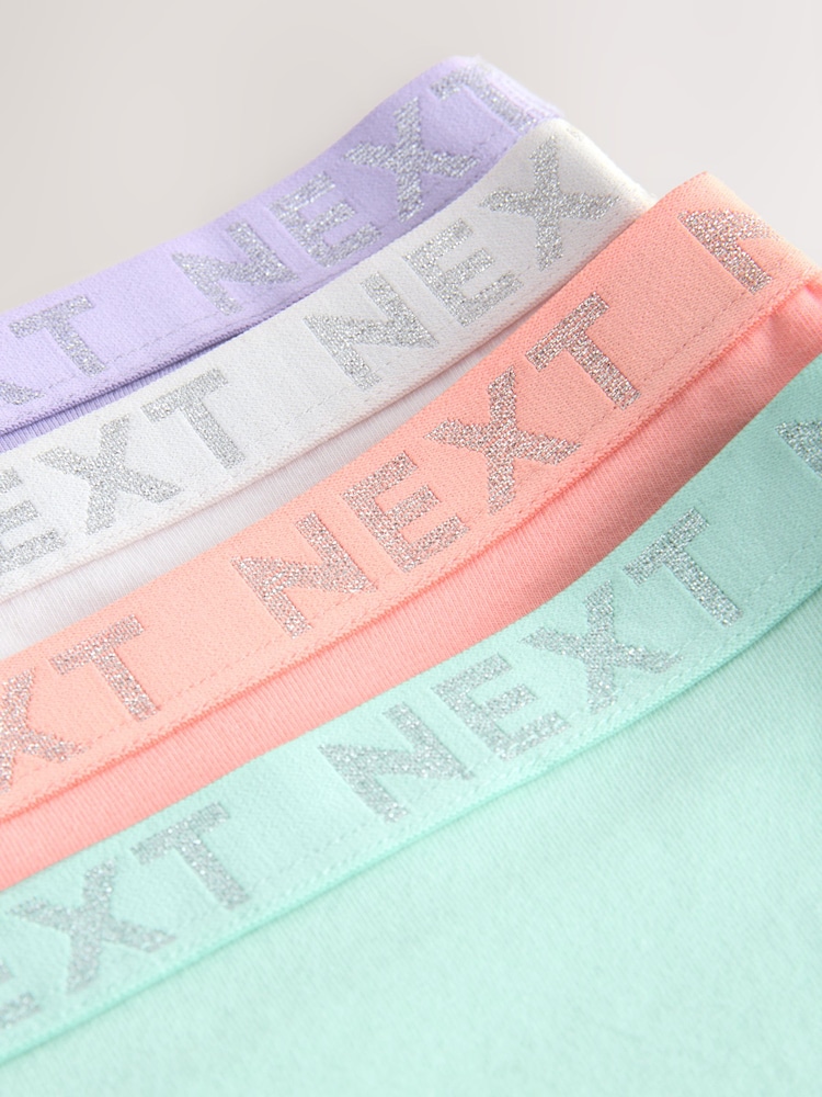 Pastel Short Logo Knickers 4 Pack - Image 9 of 10