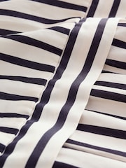 Black/White Maxi Stripe Tiered 100% Cotton Dress - Image 2 of 3