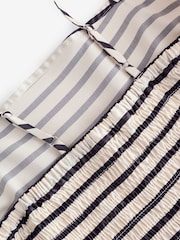 Black/White Maxi Stripe Tiered 100% Cotton Dress - Image 3 of 3