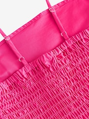 Pink Tiered Maxi 100% Cotton Dress - Image 3 of 4