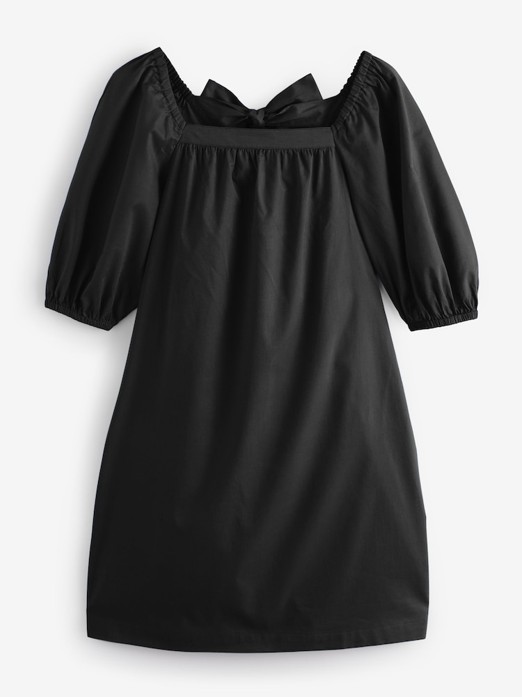 Black Beach Tie 100% Cotton Dress - Image 1 of 3