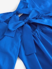 Cobalt Blue Combo Tie Beach 100% Cotton Dress - Image 3 of 3