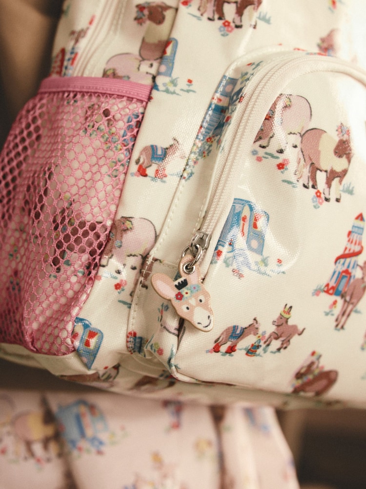 Cath Kidston Cream Donkeys Kids Large Backpack - Image 6 of 10
