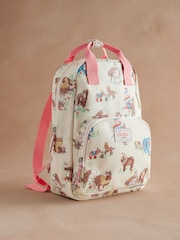 Cath Kidston Cream Donkeys Medium Kids Backpack - Image 2 of 8