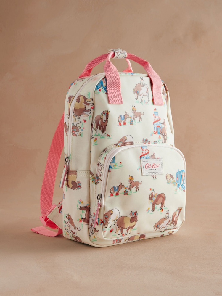 Cath Kidston Cream Donkeys Medium Kids Backpack - Image 2 of 8