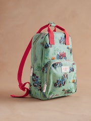 Cath Kidston Green Tractors Medium Backpack - Image 1 of 3