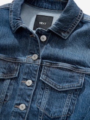 bleu foncé - Jean Veste ajustées - Image 7 of 9