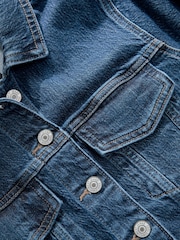 bleu foncé - Jean Veste ajustées - Image 8 of 9