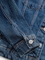 bleu foncé - Jean Veste ajustées - Image 9 of 9