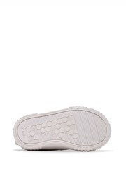 Clarks Silver Wide Fit (G) Fabric Foxing Berry Toddler Canvas Shoes - Image 7 of 7