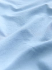 Blue Long Sleeves 100% Cotton Wrap Blouse - Image 2 of 3