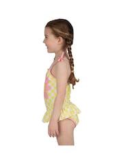 Harry Bear Yellow Flower Pattern Swimsuit With Bows - Image 4 of 9