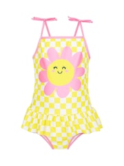 Harry Bear Yellow Flower Pattern Swimsuit With Bows - Image 6 of 9